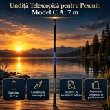 Undiță Telescopică pentru Pescuit, Model C A, 7 m