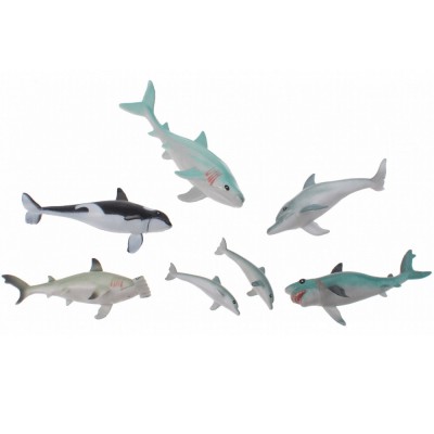 Set 7 figurine din cauciuc - Animale marine foto