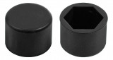 Ornamente prezoane silicon 20buc - Hex 19mm - Negru Garage AutoRide