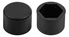 Ornamente prezoane silicon 20buc - Hex 19mm - Negru Garage AutoRide foto