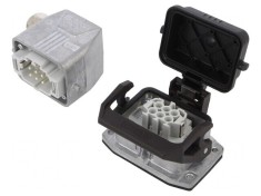 Conector HDC Tată-Mamă 500V 16A 6 PIN PE