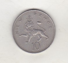 bnk mnd Marea Britanie Anglia 10 pence 1980 foto