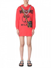 Rochie MOSCHINO COTTON SWEATSHIRT DRESS 0479 91271112 Multicolor foto