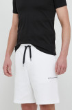 Armani Exchange pantaloni scurti barbati, culoarea alb
