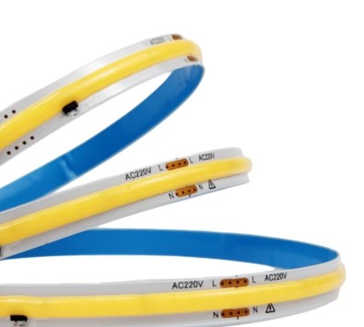 Banda LED COB alb rece, 6000K, 288 LED m, 220V AC, 10m, IP20 foto