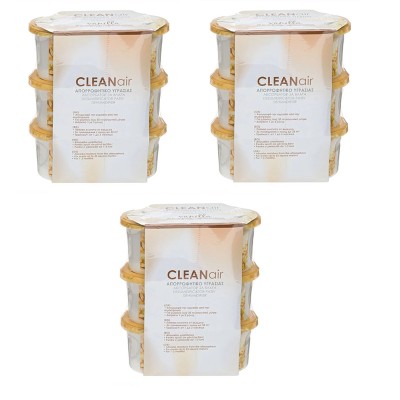 Set 9 absorbante umiditate Clean Air, suprafata 35 mp, 9 x 100 gr, aroma vanilie foto