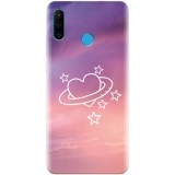 Husa silicon pentru Huawei P30 Lite, Galaxy Heart