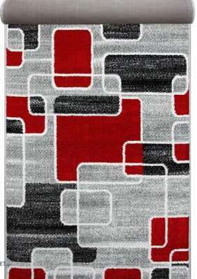 Traversa Covor, Cappuccino 16132, Gri / Rosu, Latime 120 cm, Diverse Lungimi, 1700 gr/mp foto