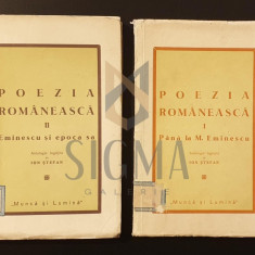 Poezia romaneasca vol. I si II, 1941