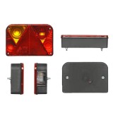 Lampa auto BestAutoVest pentru remorca universala, 12/24V , 200x135x54mm, cu lampa numar , partea Stanga, 1 buc. Kft Auto, AutoLux