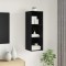 vidaXL Dulap TV Pe perete Stejar negru 37 x 37 x 107 cm Lemn compozit 875083