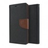 Husa tip Carte Mercury Fancy Diary iPhone 6 Plus (5.5 inch) Neagra/Maro