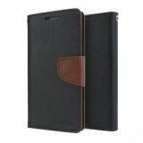 HUSA MERCURY FANCY DIARY IPHONE 6 PLUS (5,5INCH ) NEGRU / BROWN BLIS