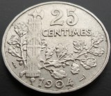 Cumpara ieftin Moneda istorica 25 CENTIMES - FRANTA, anul 1904 * cod 2097 = excelenta, Europa