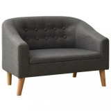 vidaXL Canapea pentru copii, gri, material textil 325499