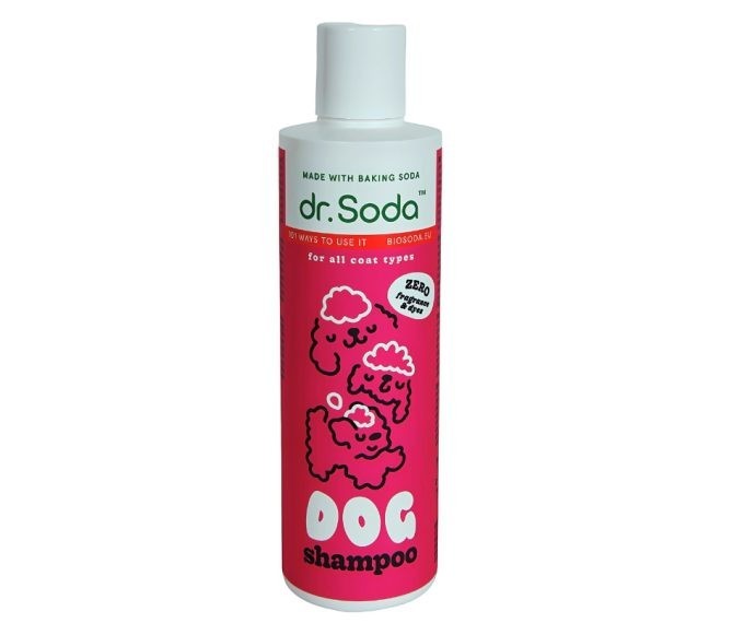 Sampon pentru caini cu bicarbonat de sodiu, 250ml, Dr.Soda