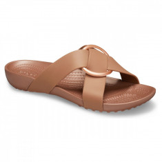 Papuci Femei casual Crocs Serena Cross Band Slide W foto