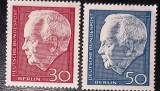 GERMANIA (BERLIN) 1967 - PERSONALITATI. HEINRICH LUBKE, SERIE MNH, PT1, Nestampilat