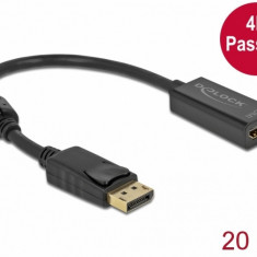 Adaptor Displayport la HDMI v1.2 4K Pasiv T-M Negru, Delock 63559