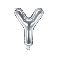 Balon folie metalizata litera Y, Argintiu, 35cm