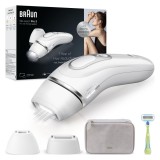 Braun IPL Silk expert Pro 3 PL3132, pentru &icirc;ndepărtarea părului la domiciliu, husă, aparat de ras Venus, cu 2 capete