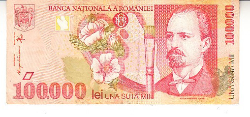 M1 - Bancnota Romania 40 - 100000 lei - emisiune 1998