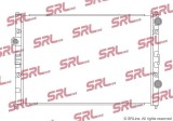 Radiator Vw Passat (B4) 93-96, motor: 1.6, 1.8, 2.0, 521x358x26, SRLine, Aluminiu/ Plastic brazat, 3A0121253