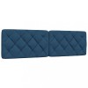 VidaXL Pernă pentru tăblie de pat, albastru, 180 cm, material textil