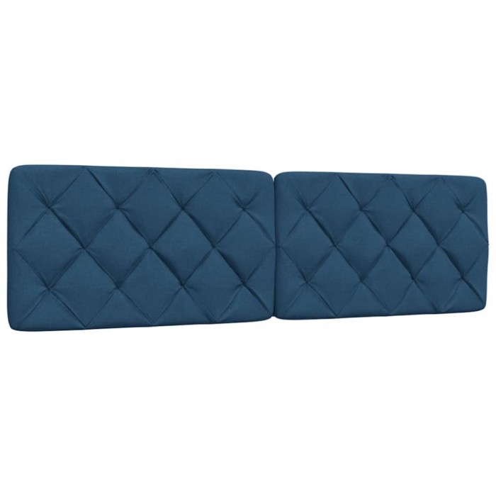 vidaXL Pernă pentru tăblie de pat, albastru, 180 cm, material textil