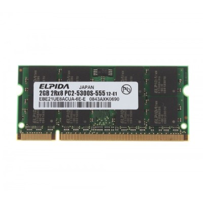 Memorie Laptop - Elpida 2gb 2RX8 PC2-5300-555 12-e1 foto