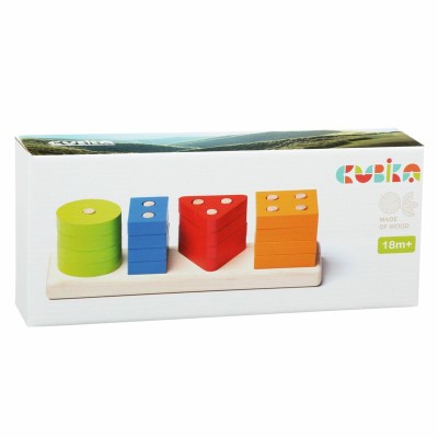 Jucarie din lemn, cubika, sortator forme geometrice 02 foto