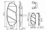 Set placute frana,frana disc HYUNDAI SANTA FE I (SM) (2000 - 2006) BOSCH 0 986 494 631