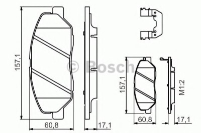 Set placute frana,frana disc SSANGYONG KORANDO (2010 - 2016) BOSCH 0 986 494 631 foto