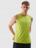 Cumpara ieftin Tank top regular de antrenament din material reciclat pentru bărbați - verde iarbă, 4F Sportswear