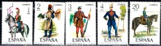 C873 - Spania 1977 - Uniforme militare ,5v,nestampilat MNH