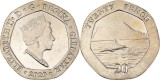 Gibraltar 2020 - 20 pence, delfin, UNC