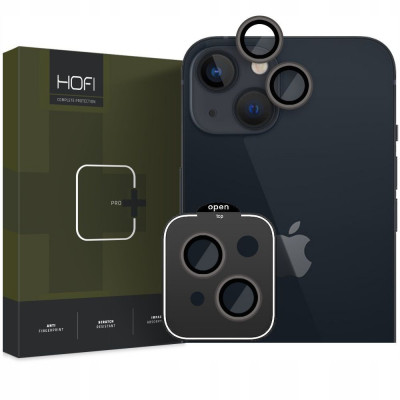 Folie de protectie camera Hofi Camring Pro+ pentru Apple iPhone 15/15 Plus Negru foto