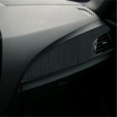 Folie auto colantare trimuri, model lemn negru, 100 x 45cm