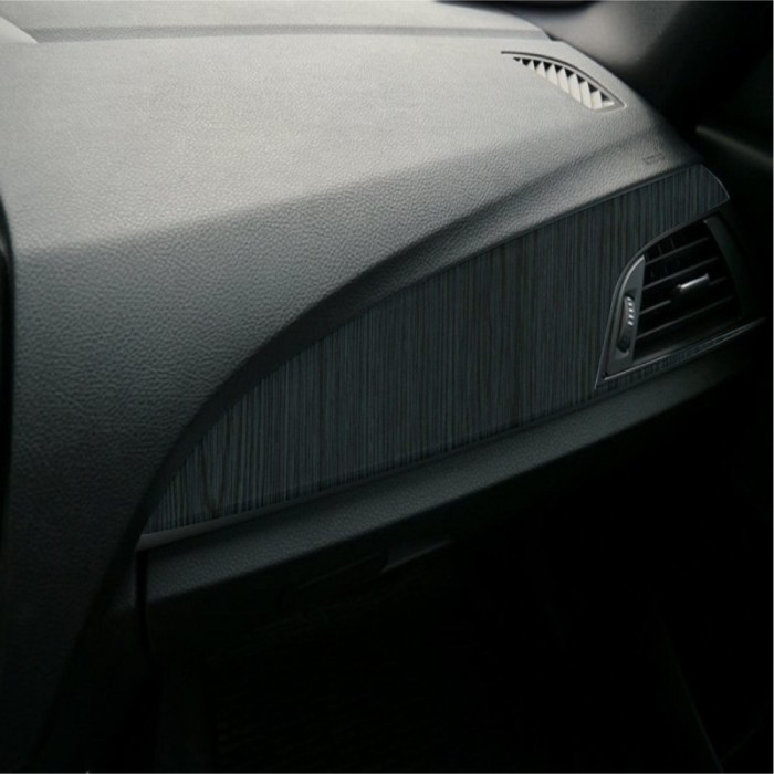 Folie Auto Colantare Trimuri, Model Lemn Negru, 100 x 45cm AX5180