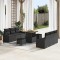 vidaXL Set de canapele pentru grădină 9 pcs Negru 80 x 80 x 71 cm 3364554