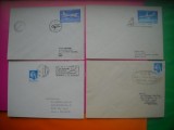 HOPCT LOT PLIC NR 5 -SET 5 PLICURI PRIMUL ZBOR - AVIATIE / AVION -ROMANIA