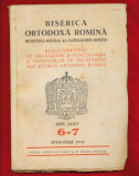 Regulamentul de org. si functionare a institutiilor de invatamant ale BOR - 1956