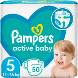 Pampers Active Baby Size 5 scutece de unică folosință 11-16 kg 50 buc