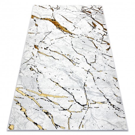 Covor ALLURE 1963 Marmură - Structural, elegant, glamour alb / aur , 200x290 cm