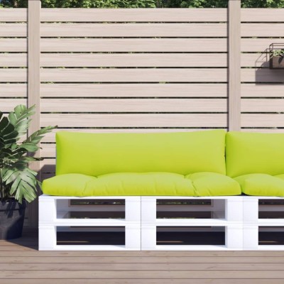vidaXL Perne de paleți, 2 buc, verde aprins, material textil foto