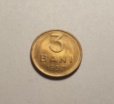 3 bani 1952 UNC foto