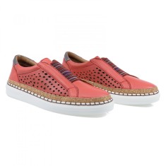 Pantofi Dama, Anna Viotti, Ann-4002-3 Casual, Piele Naturala, Rosu foto