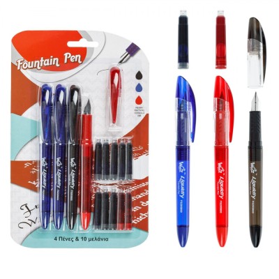 Set Stilouri Mercury, Multicolor, 4 Buc, Rezerve Incluse foto