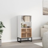 vidaXL Dulap &icirc;nalt, alb, 60x35x125 cm, lemn prelucrat