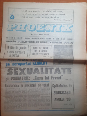 ziarul phoenix -nr. 5-6 /1991-articol paul goma si ana blandiana foto